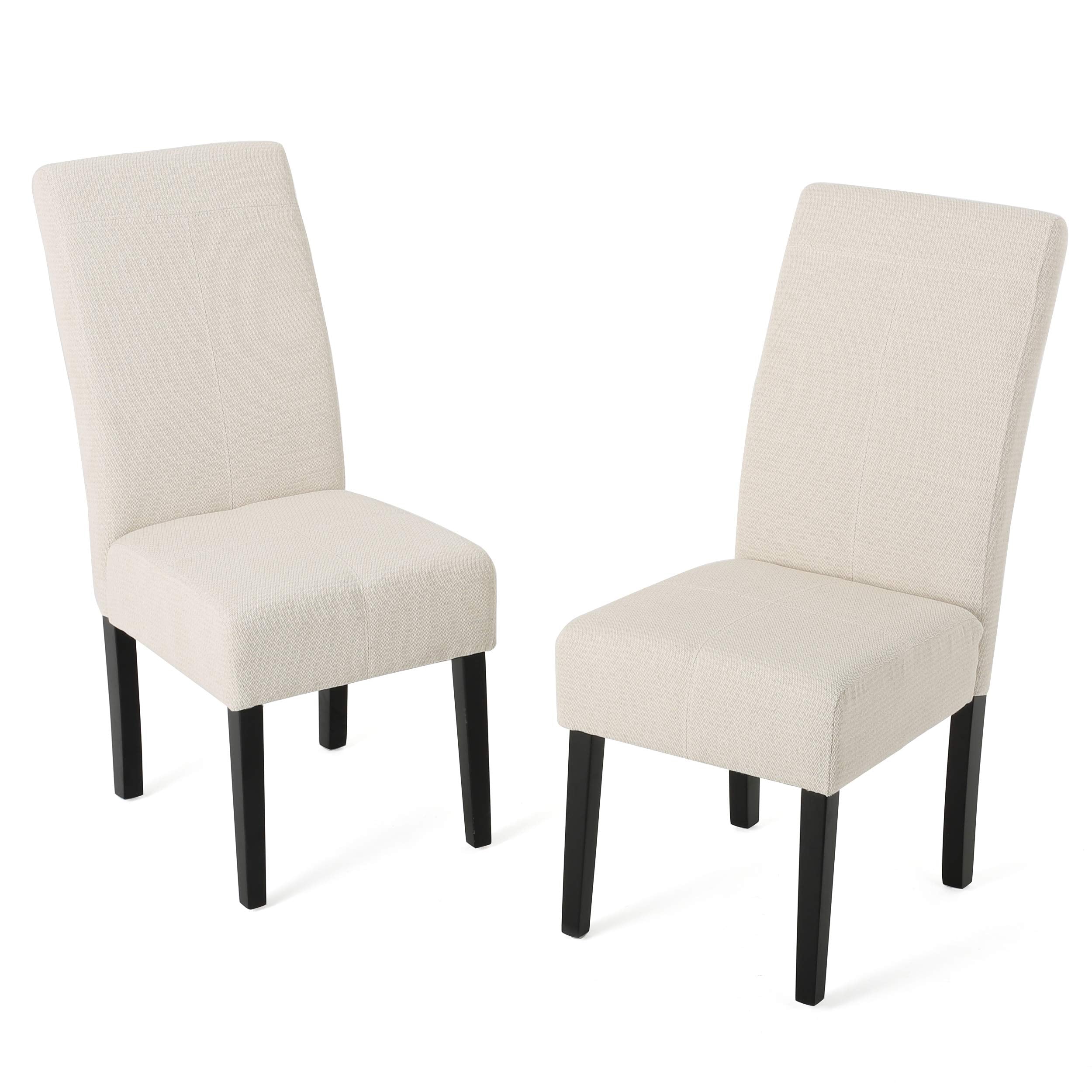 Christopher Knight Home Pertica Fabric Dining Chair, Beige 25D x 18W x 39.75H in