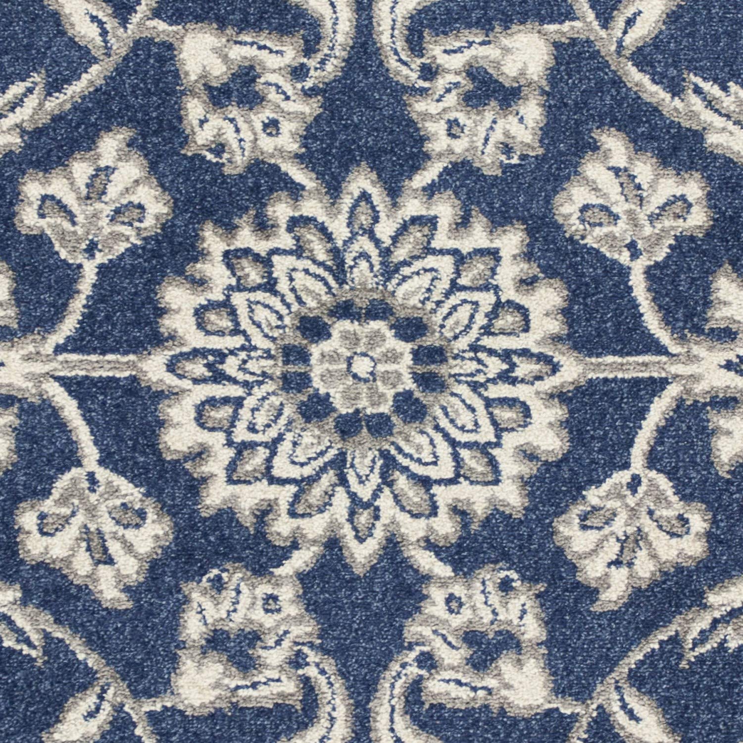 HomeRoots Decor 5'3' x 7'7' UV-Treated Polypropelene Denim Area Rug