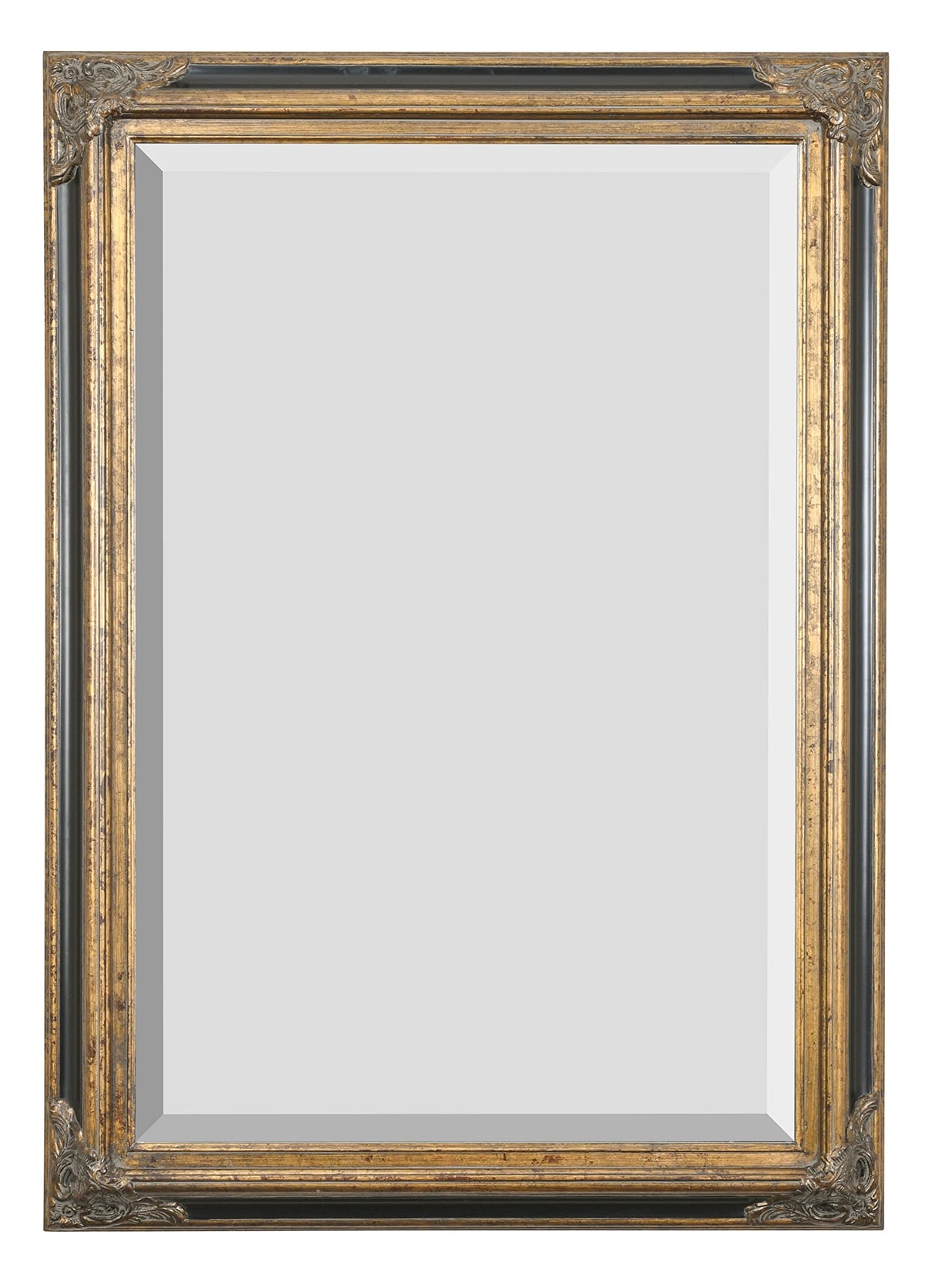 Timeless Reflections By Afd Home 10041463 Timeless Reflections Grand Victorian Mirror, Mini, Antique Gold/Black Finish