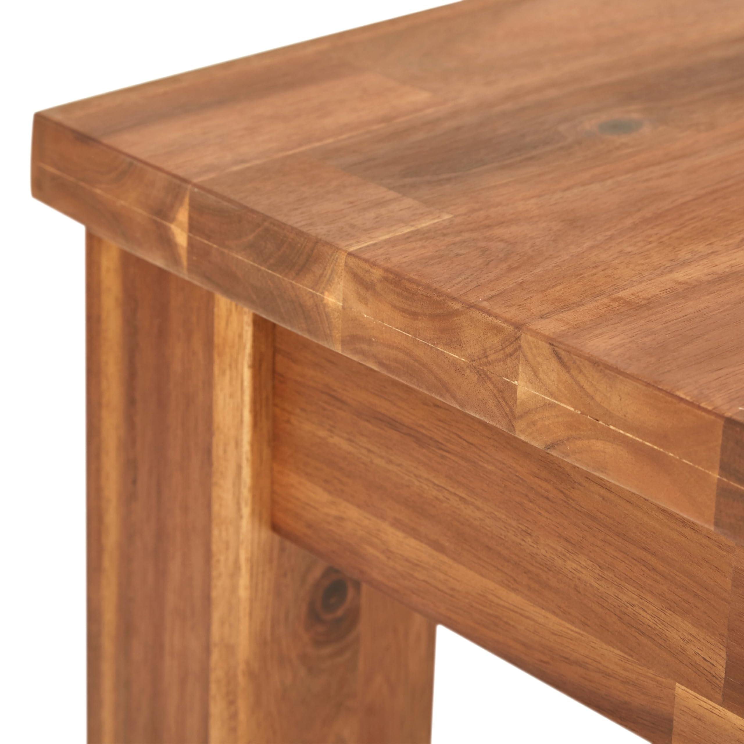 New Pacific Direct Tiburon Shelf Console Table, Brown