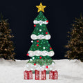 Best Choice Products 6ft Lighted 2D Christmas Tree Outdoor D  cor, Large Holiday Yard Decoration w/ 170 Twinkling LED Lights, St