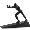 Iron Man Statue Heavy Duty Door Stopper - Decorative Door Stopper Cute Cast Iron Door Stopper Home Decor Black Door Stops With H