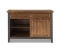 Intercon River 50" Metal Accents and 2 Drawers, Brown Sideboard