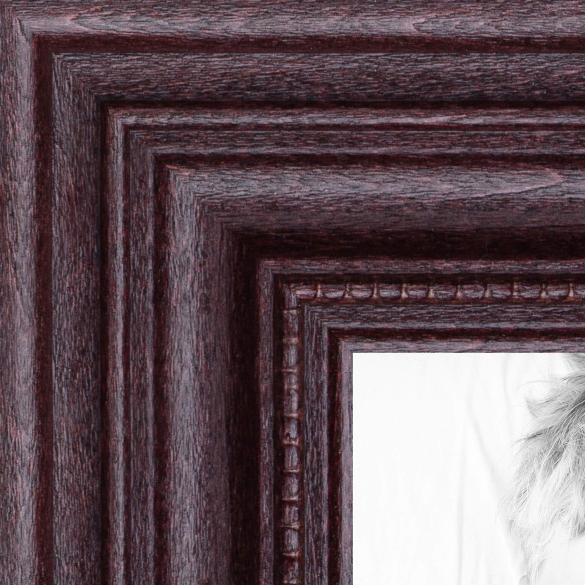 ArtToFrames 12x17 inch Dark Cherry Stain Wood Picture Frame, 2WOM0066-81375-YCHY-12x17