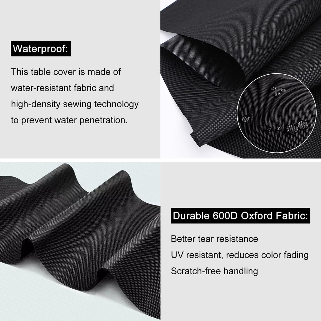 Outdoor Patio Table Cover Rectangle, Waterproof Outdoor Patio Furniture Cover For Tables 60X35X6 Inch