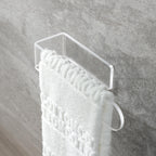 Taozun Hand Towel Holder/Clear Hand Towel Rack - Acrylic Plastics Towel Ring Self Adhesive Towel Bar For Bathroom Or Kitchen Wal