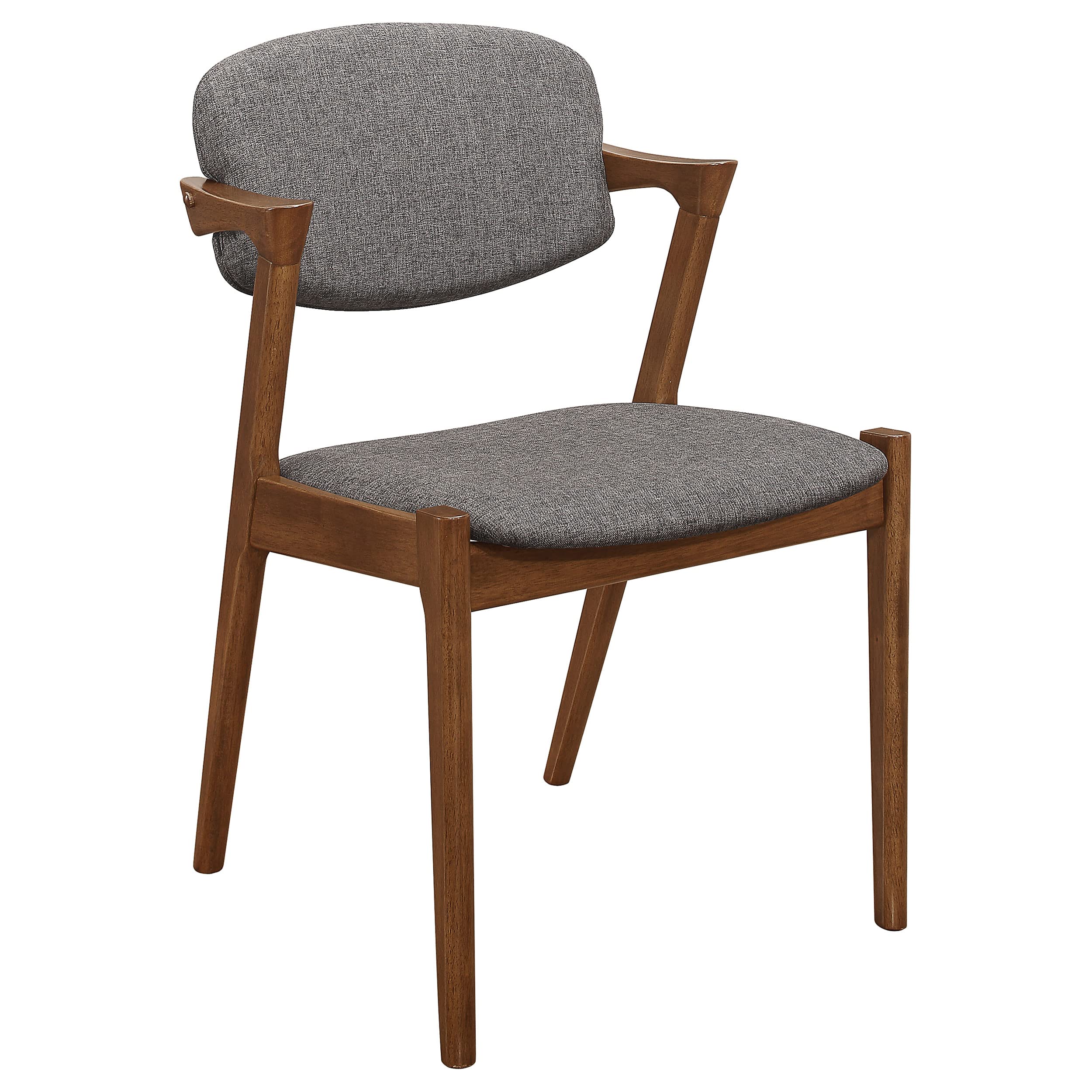 Coaster Home Furnishings Malone Dining Side Chairs Grey and Dark Walnut (Set of 2)