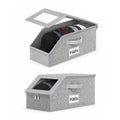 JLCEBAI 2 PCS Stackable Hat Storage for Baseball Caps,Stackable Storage with Clear Window Lid,Holds up to 24 Caps Hat Storage fo