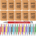 Sabary 100 Pcs Inspirational Notepads Ballpoint Pens Sets Mini Motivational Pocket Notebooks Journals Bulk Christmas Teacher App