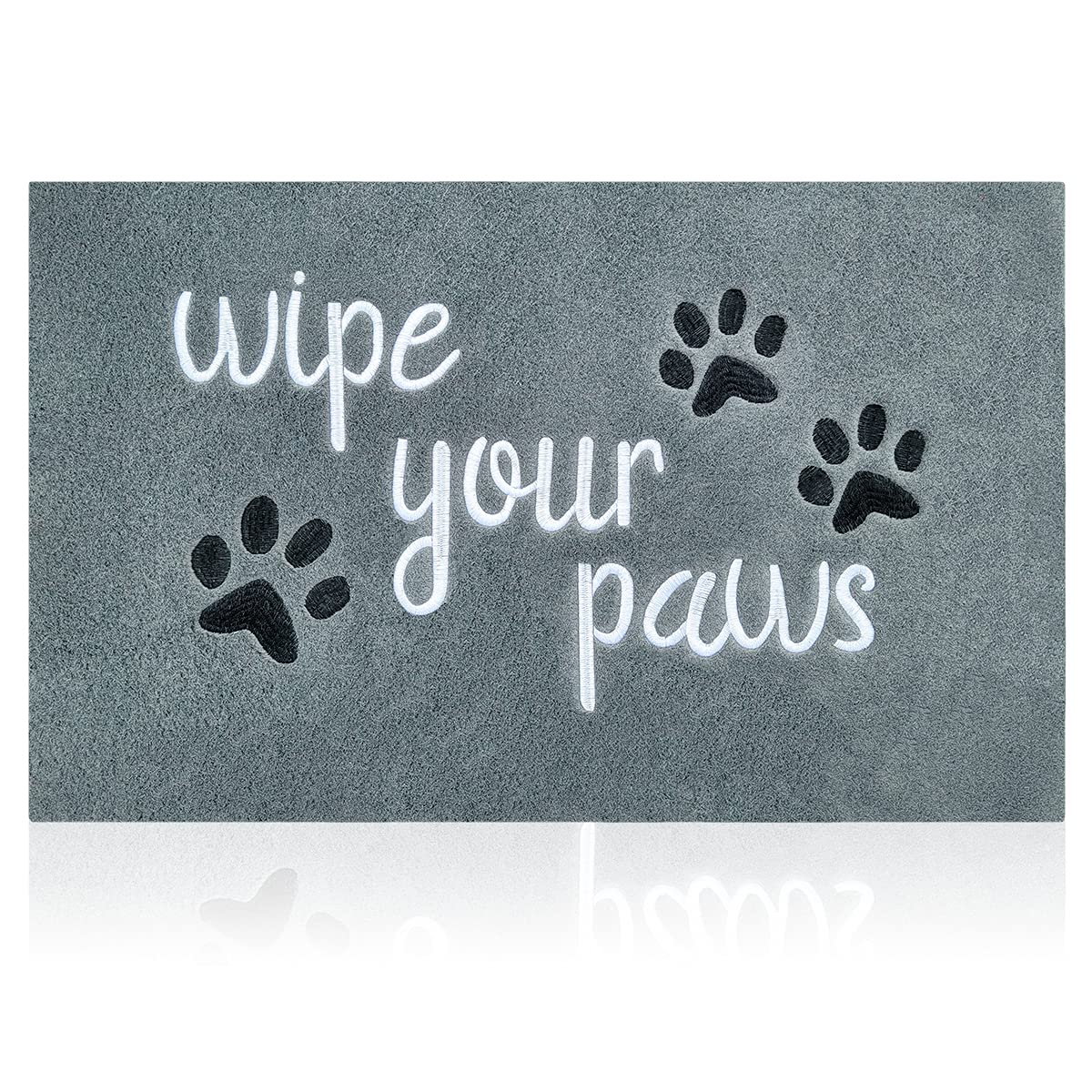 Hlfmvwe Outside Door Mats For Home Entrance Large Funny Doormat Wipe Your Paws Mat Welcome Mat For Front Door Indoor Outdoor Wit