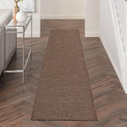 Nourison Positano Indoor/Outdoor Natural 2'2' X 12' Area Rug, Easy Cleaning, Non Shedding, Bed Room, Living Room, Dining Room, Backyard, Deck, Patio (2X12)