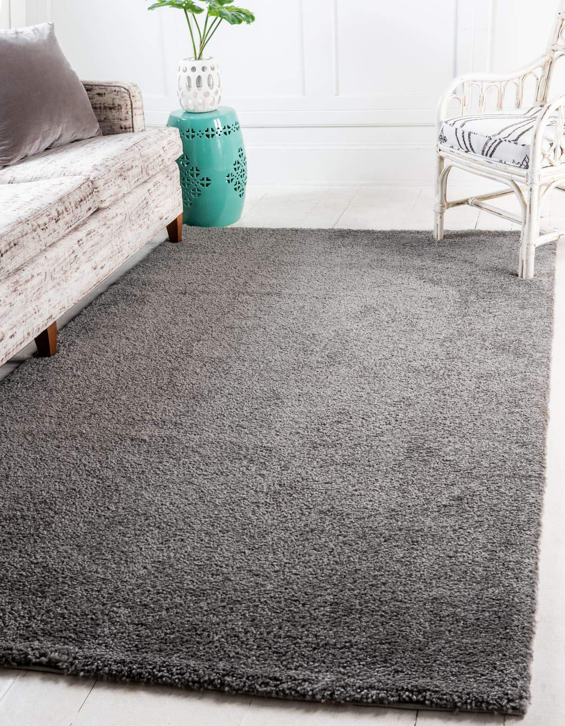 Unique Loom Solo Collection Area Rug - Calabasas (5 3 x 7 7 Rectangle, Gray)