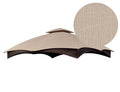 Apex Garden Replacement Canopy Top For The Lowe'S Gazebo Model #Gf-12S004B-1 / Gf-12S004Bto (Beige Ripstop Fabric)