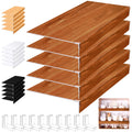 Hoolerry 5 Pack Wire Shelf Covers 32x12 inch Foamed PVC Wire Rack Covers for Closet Shelving Pantry Cabinet Bathroom Office and 