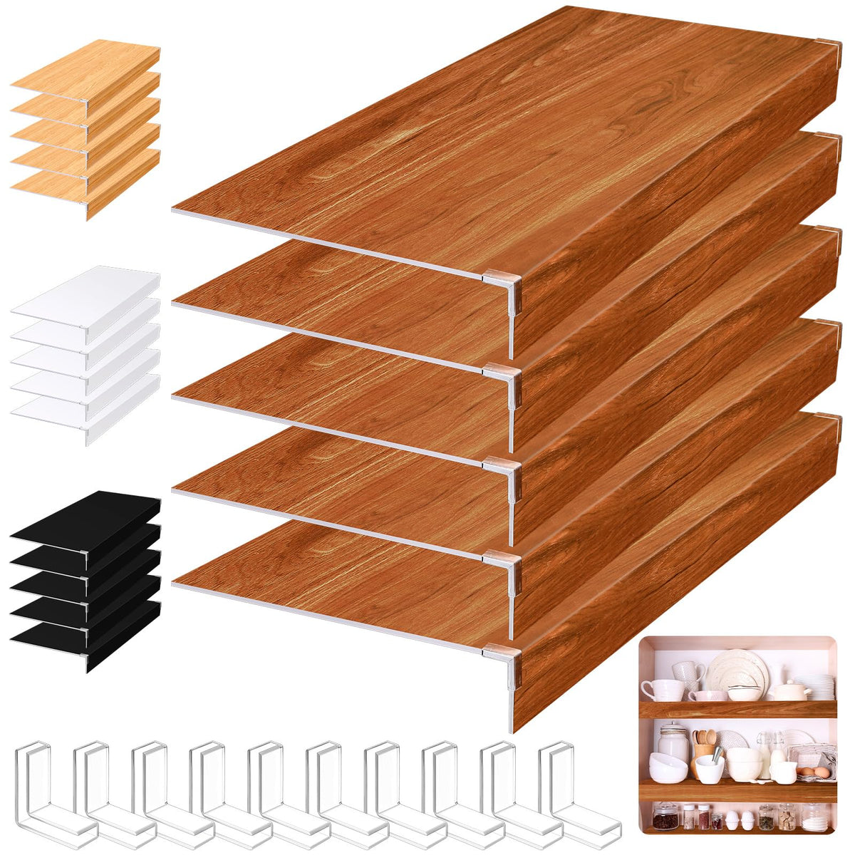 Hoolerry 5 Pack Wire Shelf Covers 32x12 inch Foamed PVC Wire Rack Covers for Closet Shelving Pantry Cabinet Bathroom Office and 