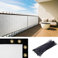 Royal Shade Custom Size 3  x 70  White Balcony Privacy Screen Apartment Above Railing Porch Patio Fence Windscreen Cover Netti