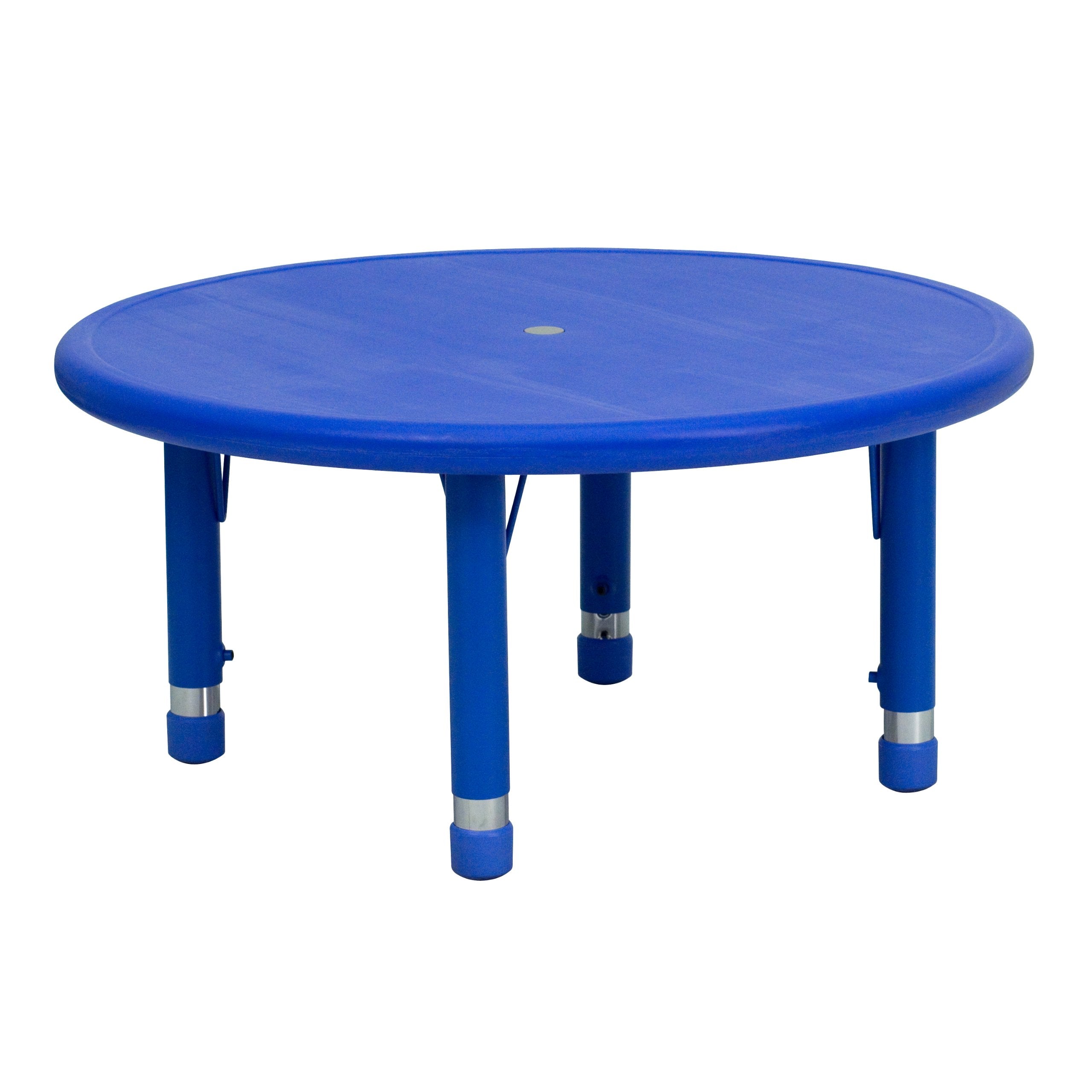 Flash Furniture Blue Preschool Activity Table, 33' Round