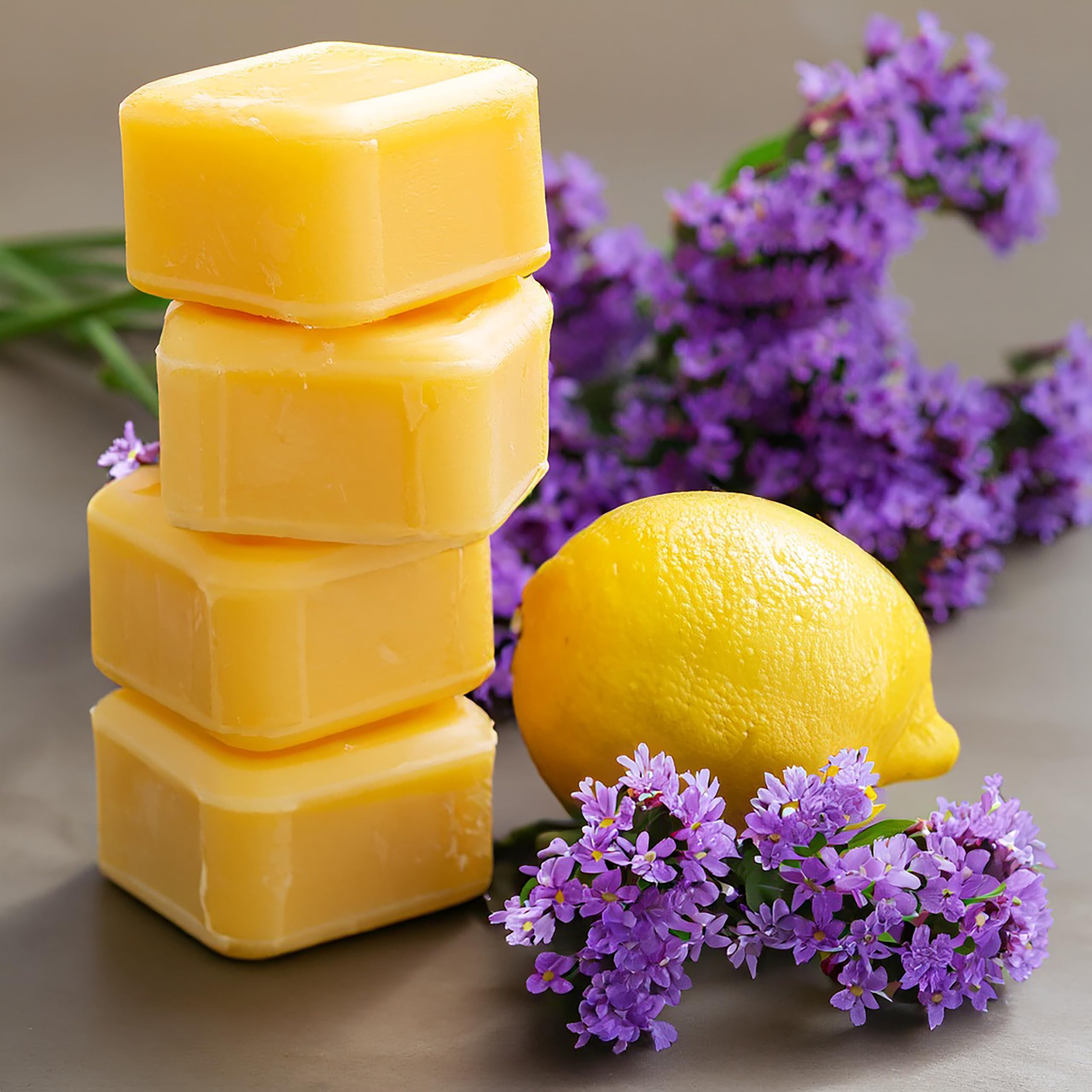 Candlecopia Lemon Verbena Strongly Scented Hand Poured Vegan Wax Melts, 12 Scented Wax Cubes, 6.4 Ounces In 2 X 6-Packs (Lemon V