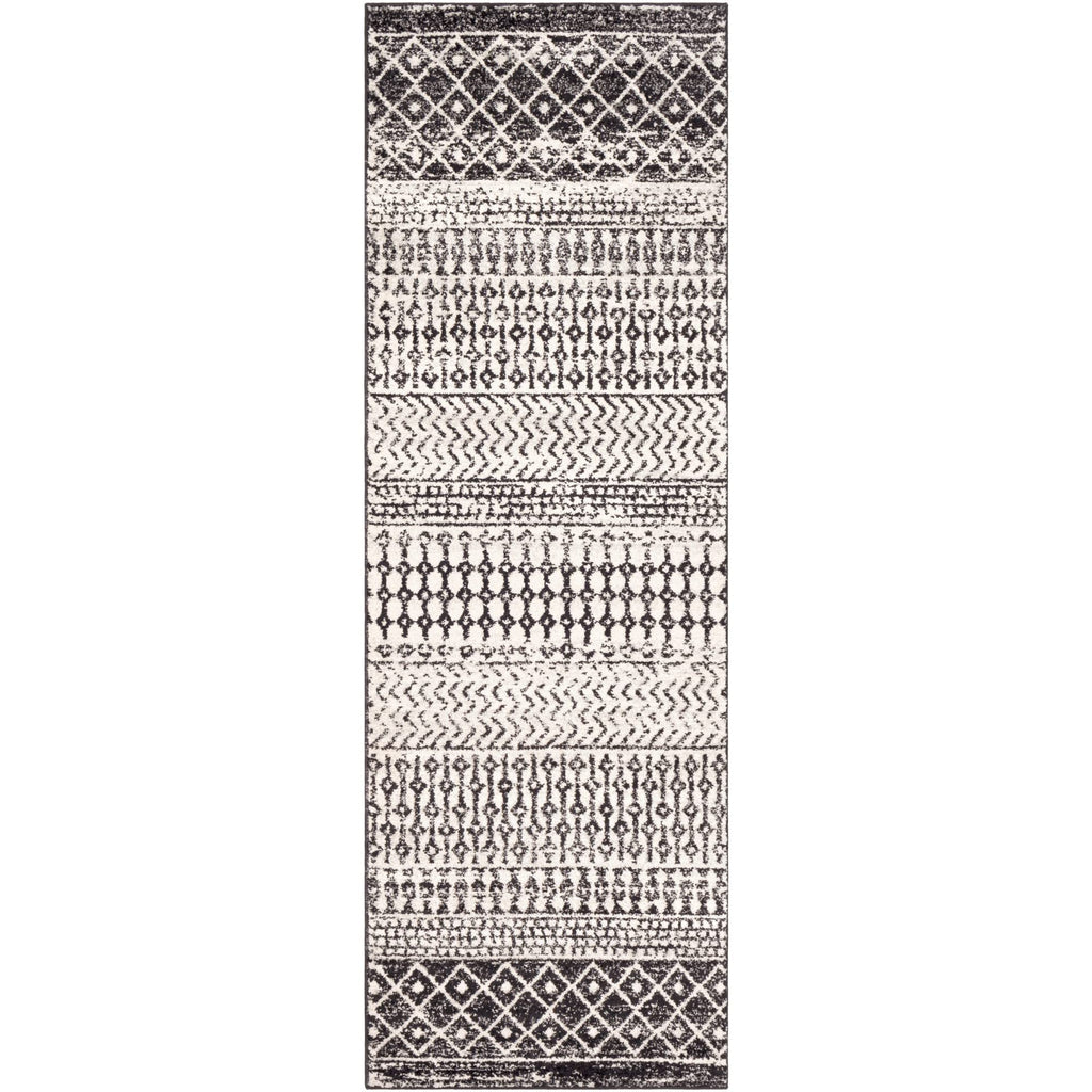 Livabliss Chester Boho Moroccan Runner Area Rug,2'7'' X 20',Black