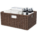 GRANNY SAYS Large Wicker Basket, Decorative Woven Basket for Storage, Waterproof Storage Basket Organizer, Wicker Storage Basket