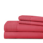 Southshore Fine Living, Inc. Twin Xl Pleated Sheet Set, 3-Piece, 21'' Deep Pocket Sheet Set, Twin Xl | Flat Sheet, Fitted Sheet,