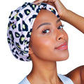 GRACE & COMPANY Luxe Micro-Cotton Hair Towel Wrap for Women - Super Absorbent Quick Drying Towel for Curly, Long and Natural Hai