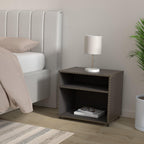 Acme Brancaster Nightstand with Nailhead Trim in Gray