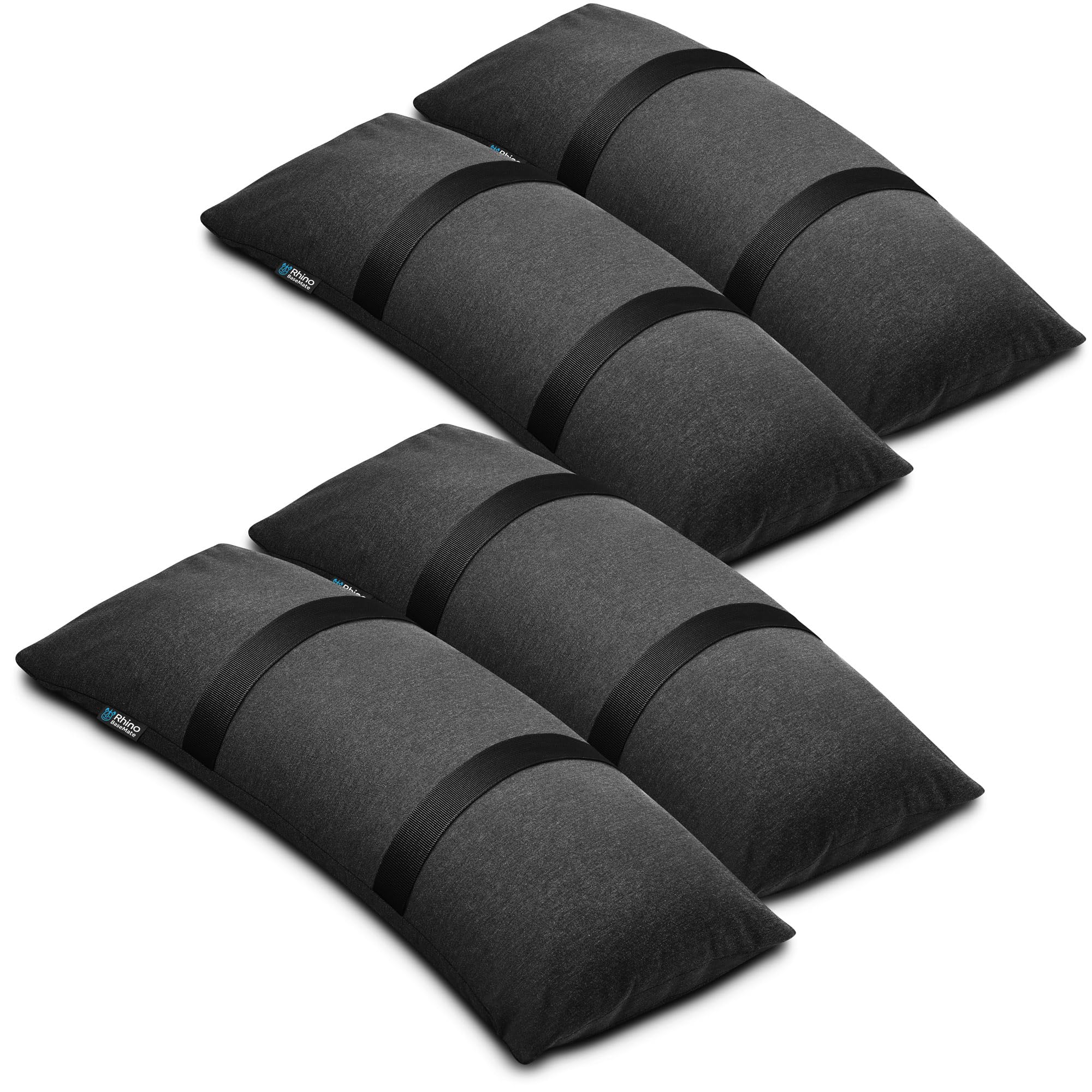 Basemate Umbrella Base Weights | Outdoor Fillable Sand Bags For Weight | Weatherproof Patio Furniture Weights | 4 Sandbags For 4