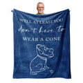 Peliny Chrid Get Well Gifts For Women/Men Blanket Blue 60'X50', Get Well Gifts For Women After Surgery, Get Well Soon Gifts Fo