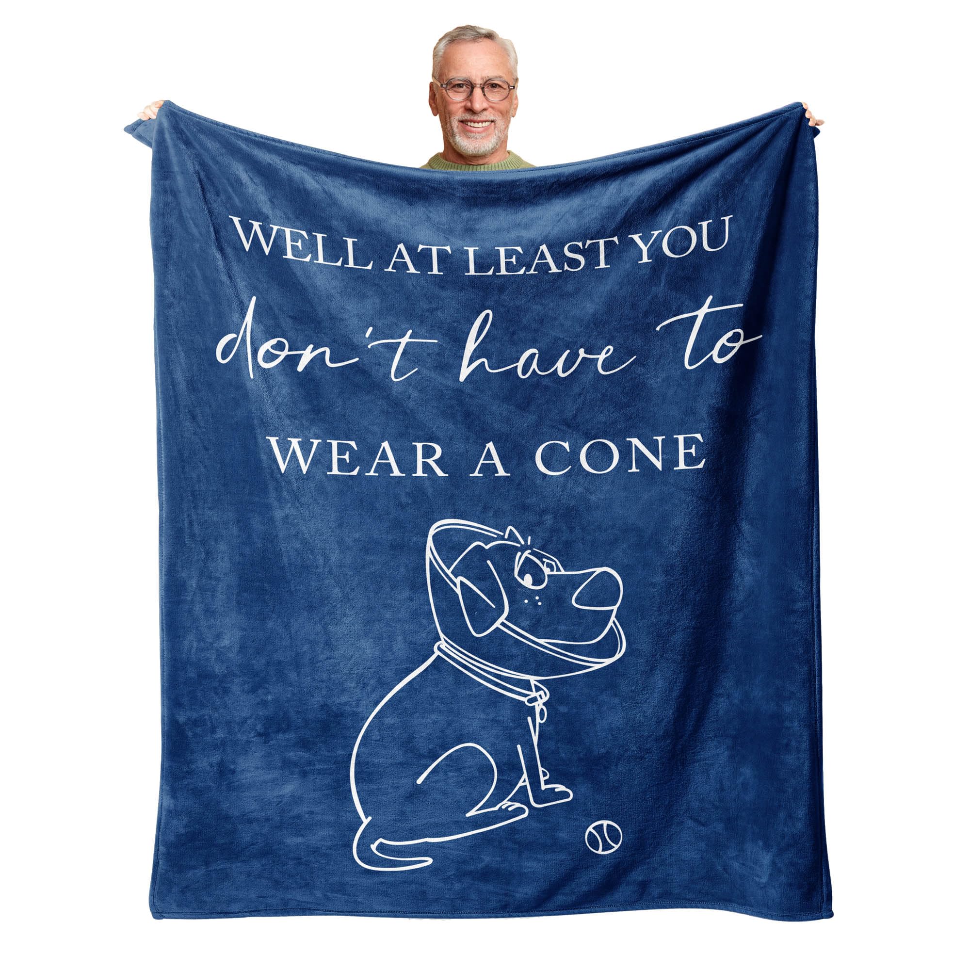 Peliny Chrid Get Well Gifts For Women/Men Blanket Blue 60'X50', Get Well Gifts For Women After Surgery, Get Well Soon Gifts Fo