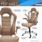 Techni Mobili Sport Race Executive Chair, Camel