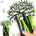 Zhbdmgk Panda Pen For Kids, 30Pcs Animal Cartoon Panda Gel Ink Pens, 0.5 Mm Black Ink Pen For School Office Home Student Teacher