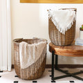 Boao Set of 2 Large Rattan Storage Basket