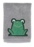 Mkitchen SCRUBSY 100% Cotton Kitchen Dish Cloth with Built in Scrubber | Various Designs and Super Absorbant (Frog)