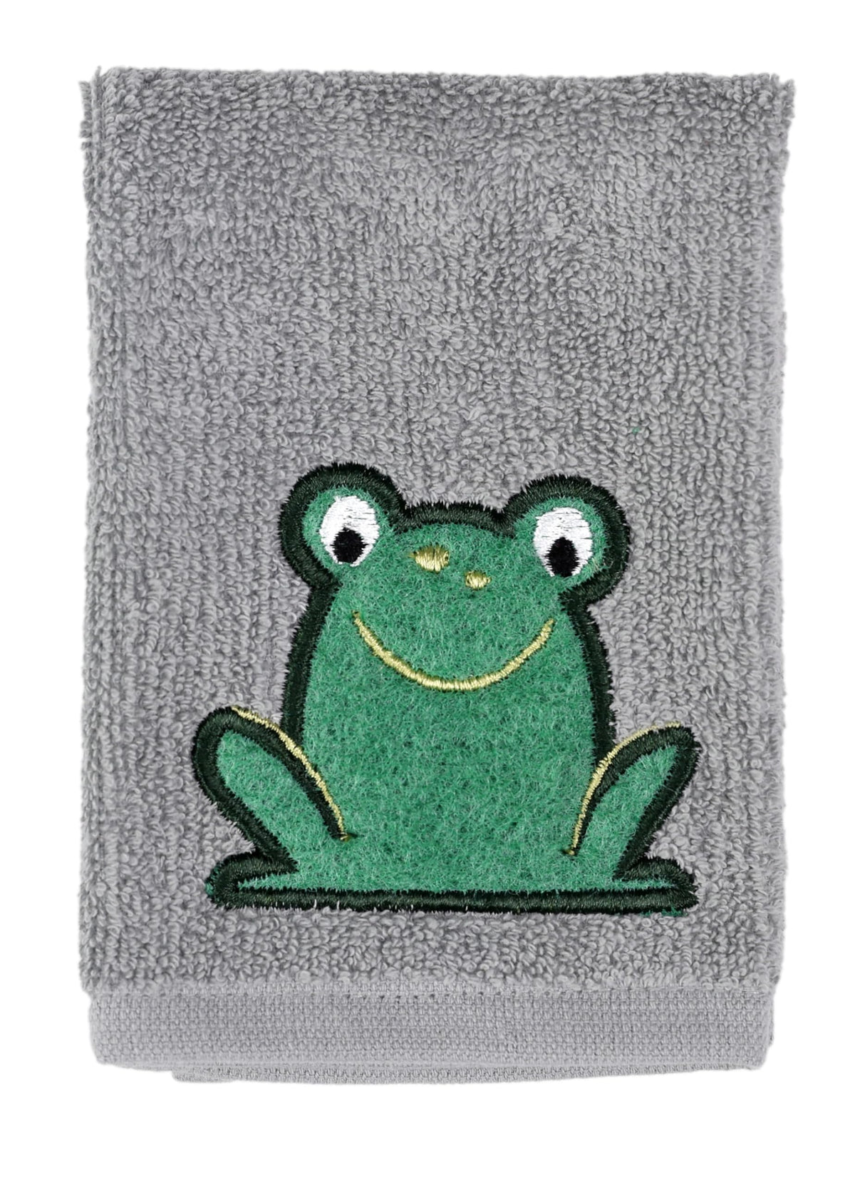 Mkitchen SCRUBSY 100% Cotton Kitchen Dish Cloth with Built in Scrubber | Various Designs and Super Absorbant (Frog)