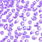DomeStar 550PCS Bright Purple Vase Fillers, Acrylic Fake Crushed Ice Rocks Fish Tank Vase Centerpiece Party Table Scatter Props 