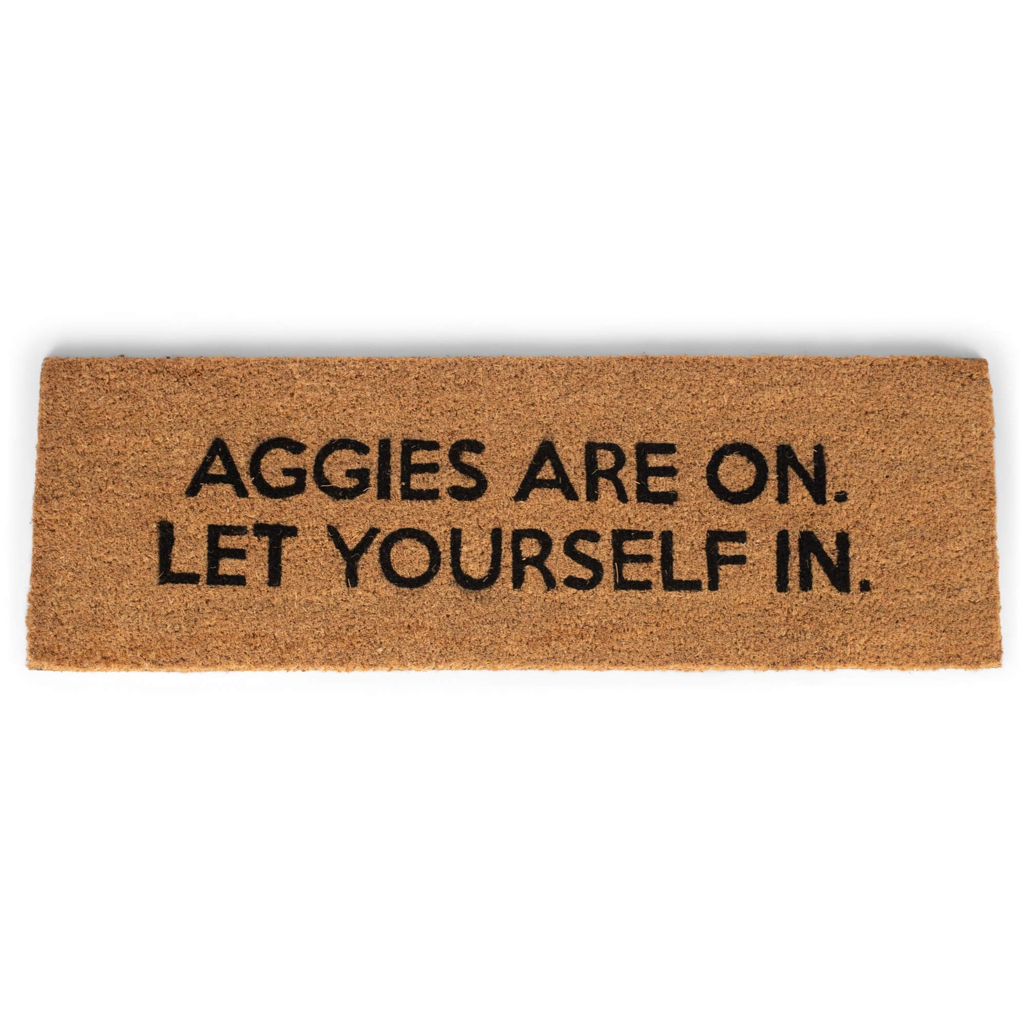 47th & Main Coir Door Mat, 33 x 10-inches, Aggies