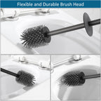 Bvl Toilet Brush And Hoder Set Brushed Gold Freestanding For Bathroom