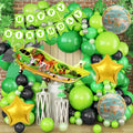 Velunza Safari Jungle Theme Birthday Decoration Kit For Kids With Airplane Foil Balloon, Animal Theme Birthday Decoration Kit Pa