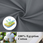 100% Egyptian Cotton Body Pillow Cover Long Pillow Case, 600 Thread Count Bed Pillow Protector With Zipper, Sateen Weave Cooling