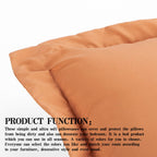 Ntbay 100% Brushed Microfiber King Pillow Shams Set Of 2, Super Soft And Cozy, Wrinkle, Fade, Stain Resistant 20X36 Inches Oxford Pillowcases, Pale Orange