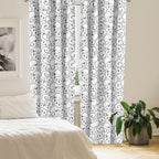 Ambesonne Black And White Window Curtains Pack Of 2, Vintage Swirls Pattern With Monochrome Ornamental Old-Fashioned Design, Lig
