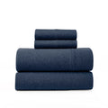 Road Trip America Jersey Sheets Set - Cotton 4 Pieces King Set - T-Shirt Soft Knit Stretchy Bed Sheets - All Seasonal And Deep P