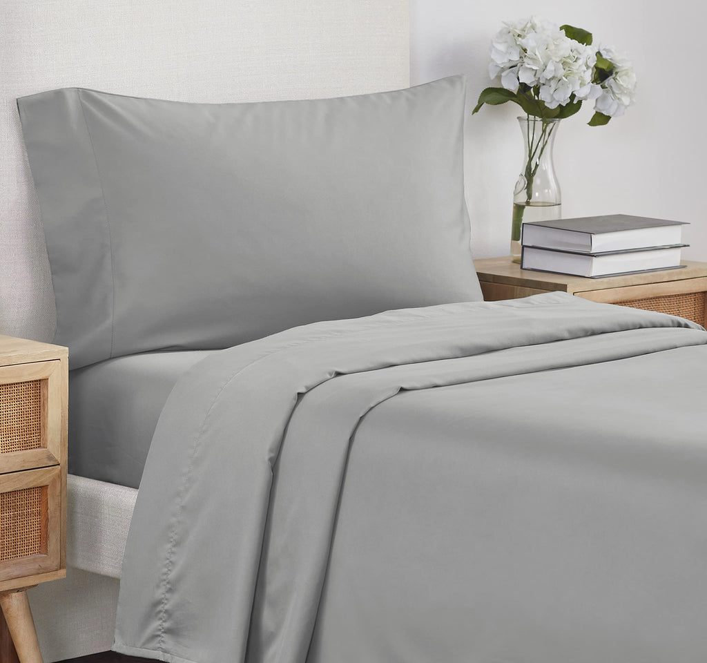 California Design Den - Finest Luxury Twin Bed Sheet, Soft 100% Cotton Cooling Sheets Deep Pockets, 500 Thread Count Hotel Quali