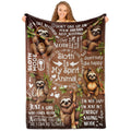 Innobeta Sloth Gifts For Women, Sloth Throw Blanket, Sloth Flannel Blankets For Women, Girls, Teens, 50 X 65 Inches, Spirit Anim
