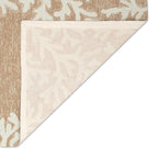 Liora Manne Capri Indoor/Outdoor Handmade Synthetic Blend Durable Area Rug - Traditional Border Coastal Beach Accent (Coral Border Neutral) (2'6' X 4')