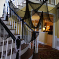 Yunfan 355' x 79' Halloween Creepy Cloth + Spider Web Halloween Decorations Outdoor Indoor Party Yard Spooky Backdrops Decor S