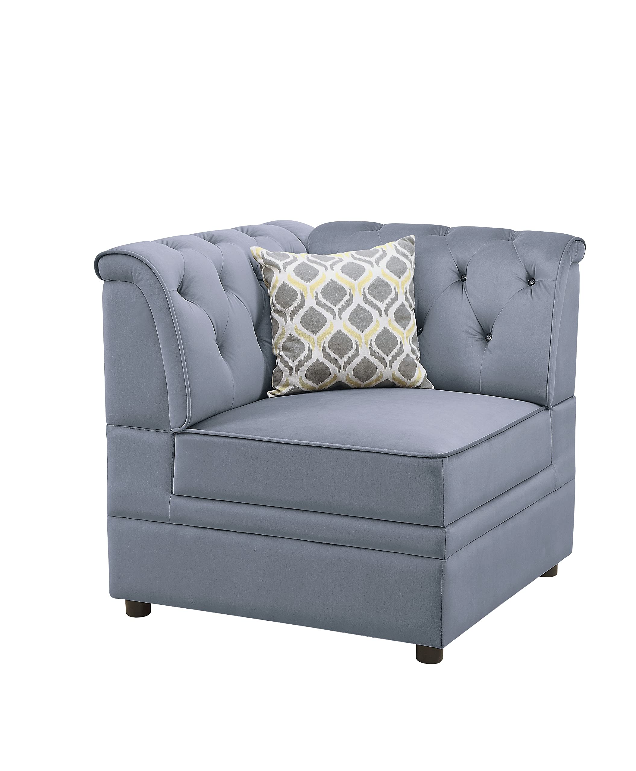 Acme Sofa, Gray Velvet