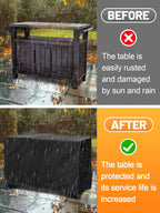 Pamase Outdoor Dining Cart Cover - 54 * 23 * 35In Prep Table Covers For Keter Unity Xl Portable Cabinet Bar, Heavy Duty Waterpro