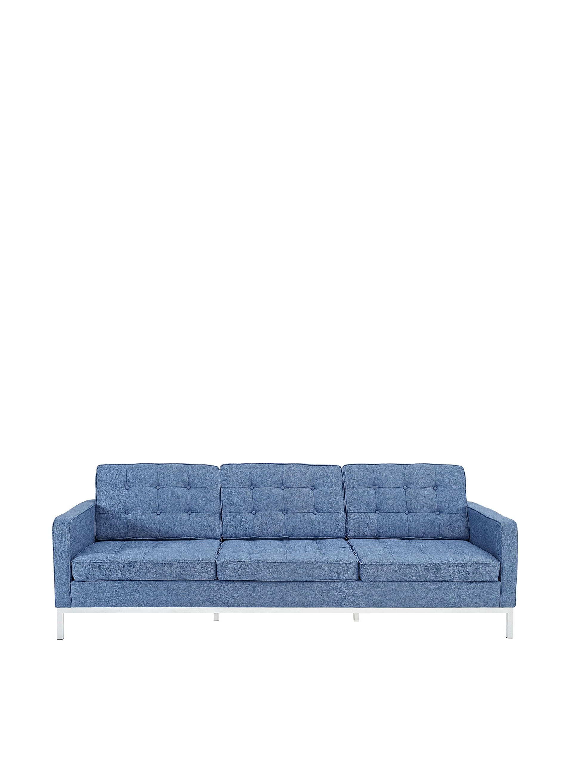 Modway Florence Style Sofa, Tweed, Blue